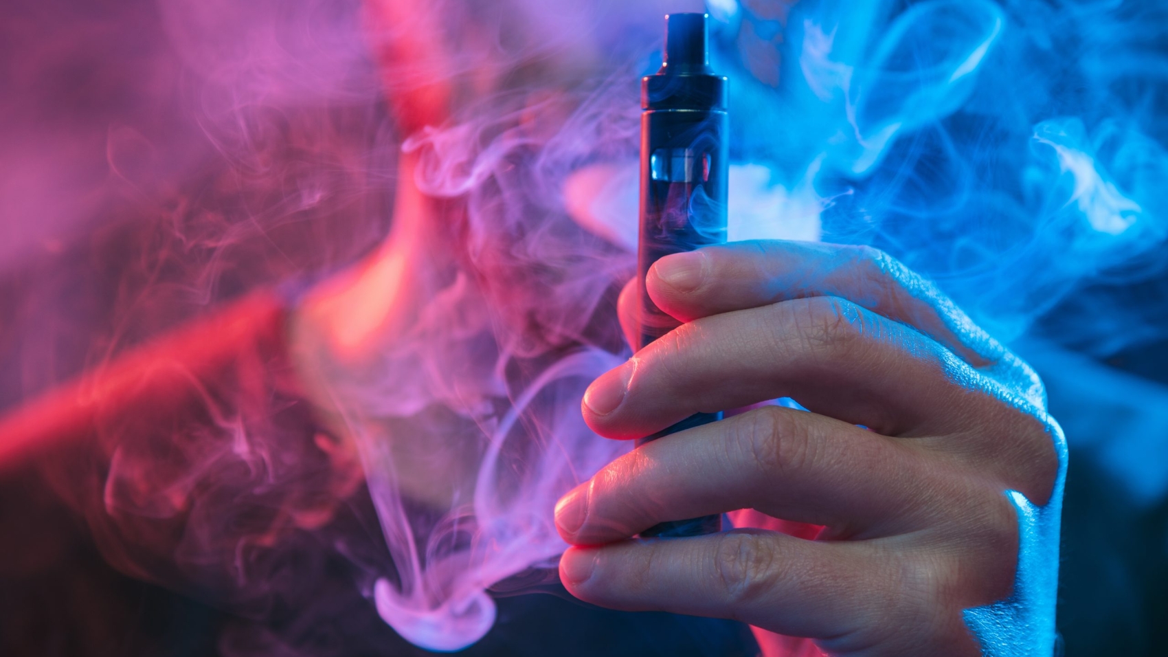 Vaping flavored e-liquid from an electronic cigarette