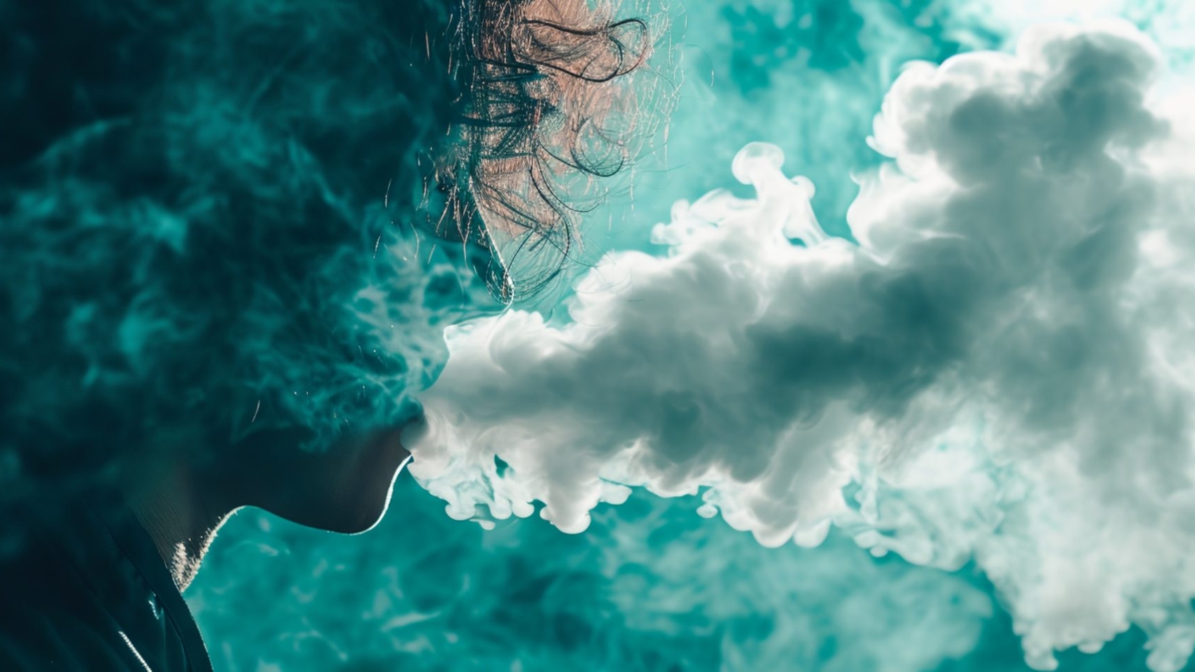 a person is smoking
