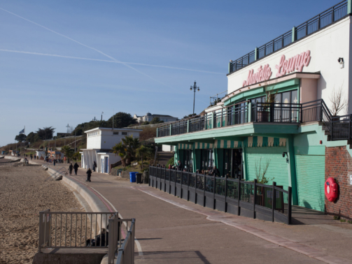 Views of the beachfront at Clacton on Sea in Essex in the United Kingdom